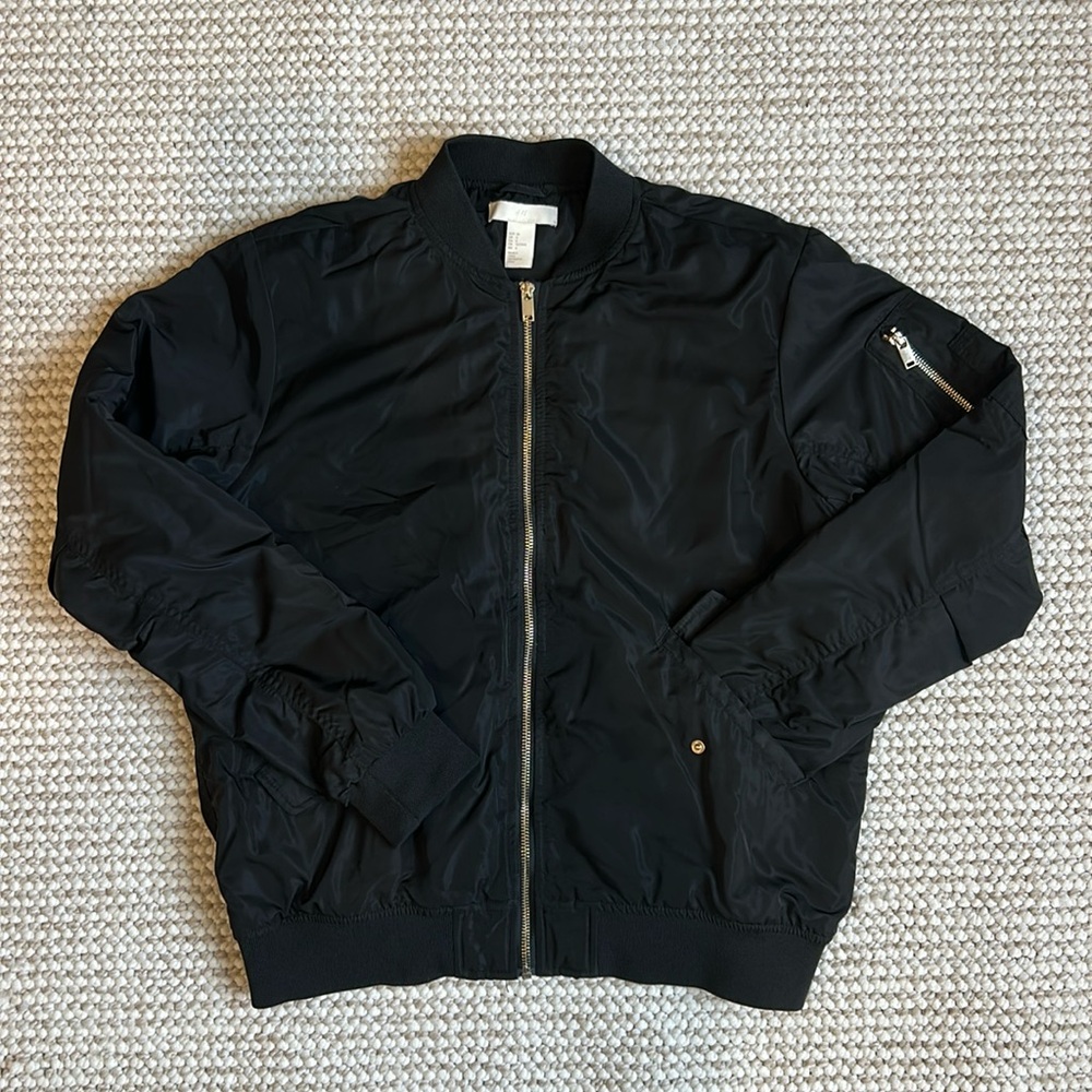 Black Bomber Jacket